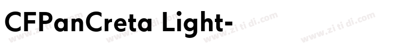CFPanCreta Light字体转换
